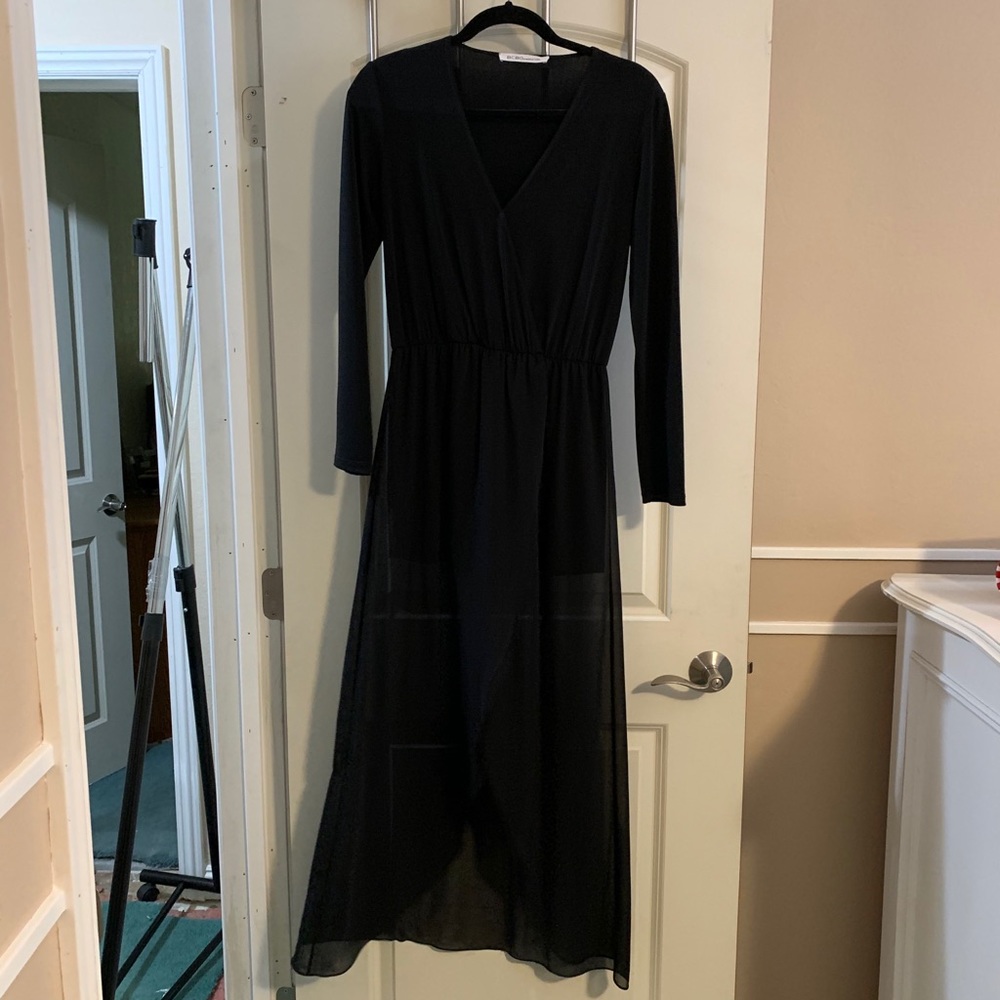 BCBGeneration Black Long Sleeve Romper